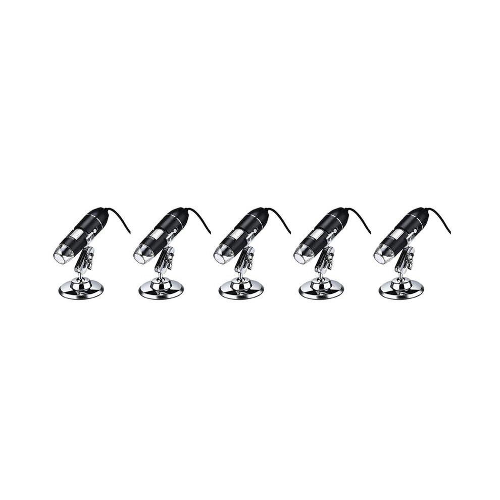 5X 3 In 1 Usb Digital Microscope, Endoscopic Camera, Adjustable Magnification With Pc Bracket, 1600X White/Light 6032573880684