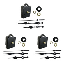 3X Silent Quartz DIY Wall Clock Movement Mechanism Non-Ticking Repair Parts Replacement Kit, Clock Quartz Movement