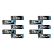 10 Pieces I2C Display Module 0.91 Inch I2C OLED Display Module I2C OLED Screen Driver 3.3V-5V(White Light)