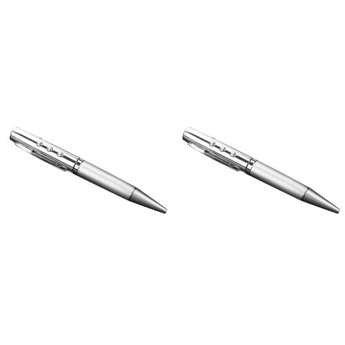 2X Pen MP3 Player USB Portable Music Player Multifunctional Student Writable Pen Player Silver 1