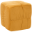 Beliani Pouffe TURLEY Velvet Mustard 1