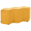 Beliani Upholstered Bench LITTLETON Fabric Mustard 1