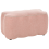 Beliani Upholstered Bench JUNO Fabric Pink 1