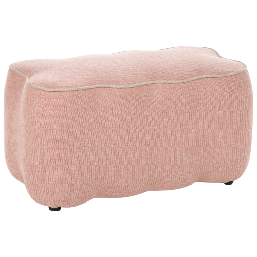 Beliani Upholstered Bench JUNO Fabric Pink