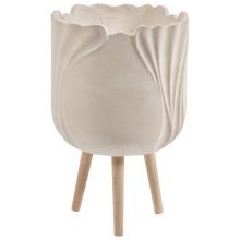 Elevated Plant Pot ARPONE 36 cm Light Beige