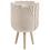 Beliani Elevated Plant Pot ARPONE 36 cm Light Beige 1