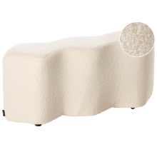 Upholstered Bench LITTLETON Boucle Off-White