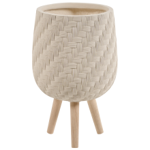 Elevated Plant Pot PAVONE 27 cm Light Beige