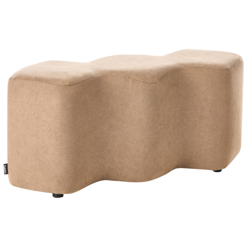 Beliani Upholstered Bench LITTLETON Fabric Beige