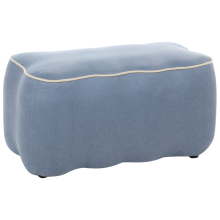 Upholstered Bench JUNO Fabric Light Blue