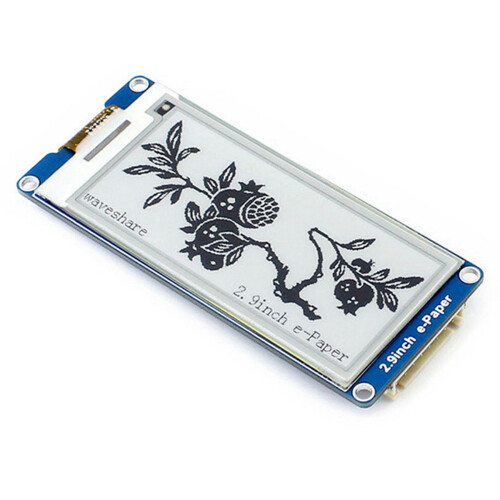2X Waveshare 2.9 Inch E-Ink Display Local Refresh 296X128 Resolution SPI Communication Interface for Raspberry Pi 4 2