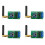 4X 868M Multifunctional Wireless RS485 Bus RF Serial Port UART Transceiver Module DTU for PTZ Camera PLC Modbus RTU 1