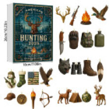 (American Hunting)Calendrier de l'avent de Noël Hamburgers Fries équipe de football boîte aveugle compte à rebours