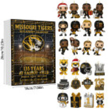 (Missouri Tigers)Calendrier de l'avent de Noël Hamburgers Fries équipe de football boîte aveugle compte à rebours