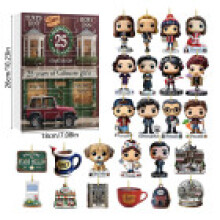 (Gilmore Girls)Calendrier de l'avent de Noël Hamburgers Fries équipe de football boîte aveugle compte à rebours