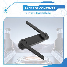 Cavo di Ricarica Rapida Type-C da 240 W con Supporto Magnetico Staccabile, Supporto per Telefono per Giochi e Uso Quotidiano