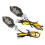 4Pcs Motorcycle Turn Signal Light Indicator Light 5 LED Motorcycle Signal Light for 6