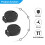 8 Pcs CR2450 Coin Cell Button Battery Socket Holder Case 2 Pins Black 5