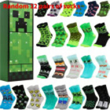 (Green 12)Chaussettes Noël Compte à rebours Calendrier Surprise Boîte Aveugle pour Adolescent Cadeau Festival