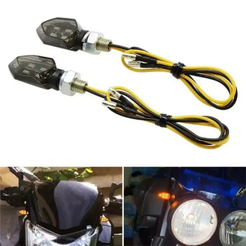 4Pcs Motorcycle Turn Signal Light Indicator Light 5 LED Motorcycle Signal Light for 2
