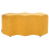 Beliani Upholstered Bench LITTLETON Fabric Mustard 4