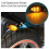 4Pcs Motorcycle Turn Signal Light Indicator Light 5 LED Motorcycle Signal Light for 4