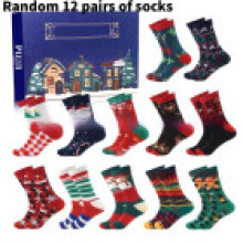 (Purple 12)Chaussettes Noël Compte à rebours Calendrier Surprise Boîte Aveugle pour Adolescent Cadeau Festival