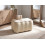 Beliani Upholstered Bench JUNO Fabric Light Beige 2