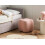 Beliani Pouffe JUNO Fabric Pink 2