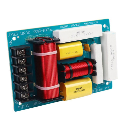 3X 200W Speaker Crossover 2 Way High-Low 8 Ohm Frequency Divider for 10 Inch Speaker 2