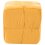 Beliani Pouffe TURLEY Velvet Mustard 4