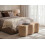 Beliani Upholstered Bench LITTLETON Fabric Beige 2