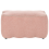 Beliani Upholstered Bench JUNO Fabric Pink 4