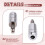 Replacement Helicopter Headset Plug Adapter U-174/U Assemble Type for  David Clark Helicopter Headset Silver 3