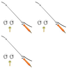 3X Stainless Steel Sprayer Wand,1/4in&3/8in Brass Barb Sprayer Wand Replacement,29in Sprayer Wand+ Shut Off Valve
