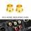 32Pcs Gold Plated RCA Protection Cap Plug Short-Circuit Socket Phono Connector Shielding Plug Socket Protection Cover 3