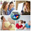 2X Portable CD Player Double Headphone Version Contact Button Reproductor CD Walkman Rechargeable Shockproof LCD Display 8