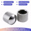 40x Guitar Dome Control Knobs for  Tele Replacement, Silver 8