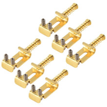 Sela de Guitarra EléTrica com CóDigo de Cordas de 6 Rolos para Stratocaster Telecaster AcessóRios de Guitarra EléTrica Ouro