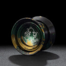 (Black Green)Oktopus Muster Aluminiumlegierung Yoyo Ball Kinder Früherziehung Geschenk Spielzeug