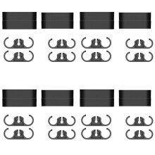 4X Universal Computer Water Cooler Tube Pipe COMB Arrange Fixed Buckle Clip PC DIY Accessory  Clips Black