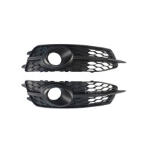 Auto Front Bumper Fog Light Grille Grill Cover with ACC Hole for A6 S6 S- 2012-2015 4G0807681E 4G0807682E