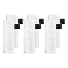 6 Stuks Stoomreiniger Vervangpads voor SC Stoomreiniger, Microvezel Mopdoek Set voor SC2 SC3 SC4 SC5 Vloermondstukken