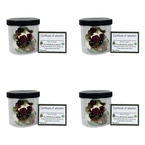 4X Adopt A Weed Plushie,Jar Funny Plush Desktop Accessories B
