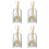 4X Storage Containers Diffuser Bottles Aromatherapy Diffuser Bottle Modern Diffuser Glass Bottle,B 1