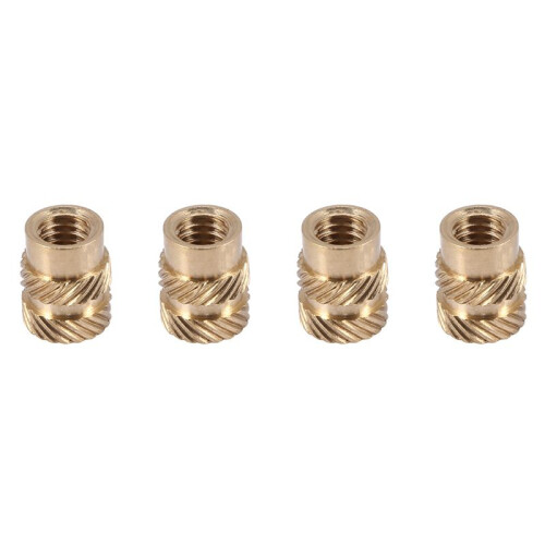 500Pcs M3 Thread Knurled Brass Threaded Heat Set Heat Resistant Insert Embedment Nut for 3D Printer 1