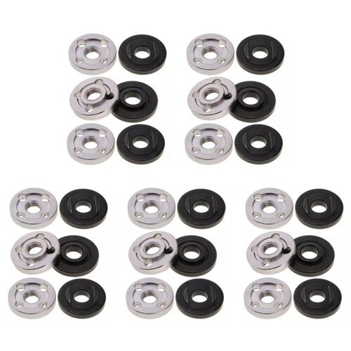 30Pcs Lock Nuts Flange for  9523 Nut Inner Outer Kit Angle Grinder Tool 2 Specifications-Toothless, Toothed