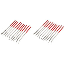 20X Curved Diamond File Set Needle File Set Coated Diamond File Metal File Set
