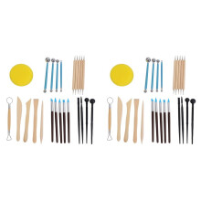 48Pcs Modeling Clay Sculpting Tools Set,Polymer Modeling Clay Sculpting Tools Rock Painting Kit for Sculpture Pottery