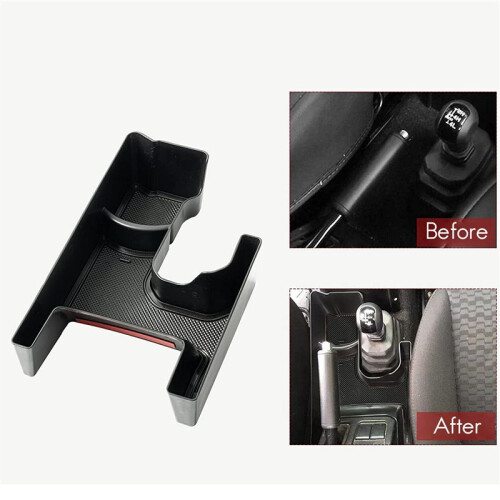 3X for  Jimny JB64 JB74 Drink Holder Console Storage Tray Gear Shift Storage Box Organizer with Rubber Mat 2